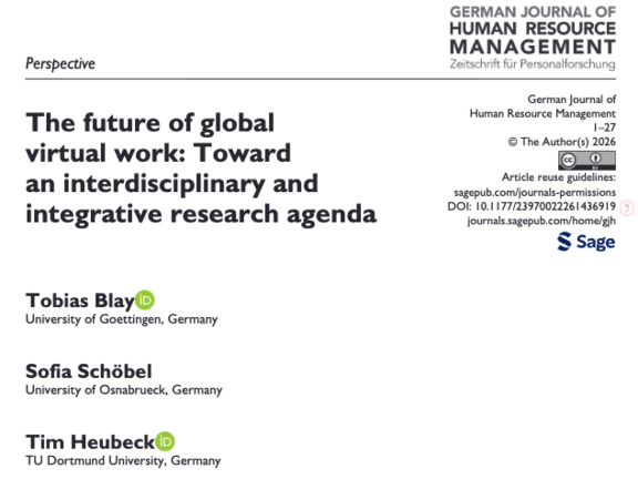 Screenshot German Journal of Human Resource Management